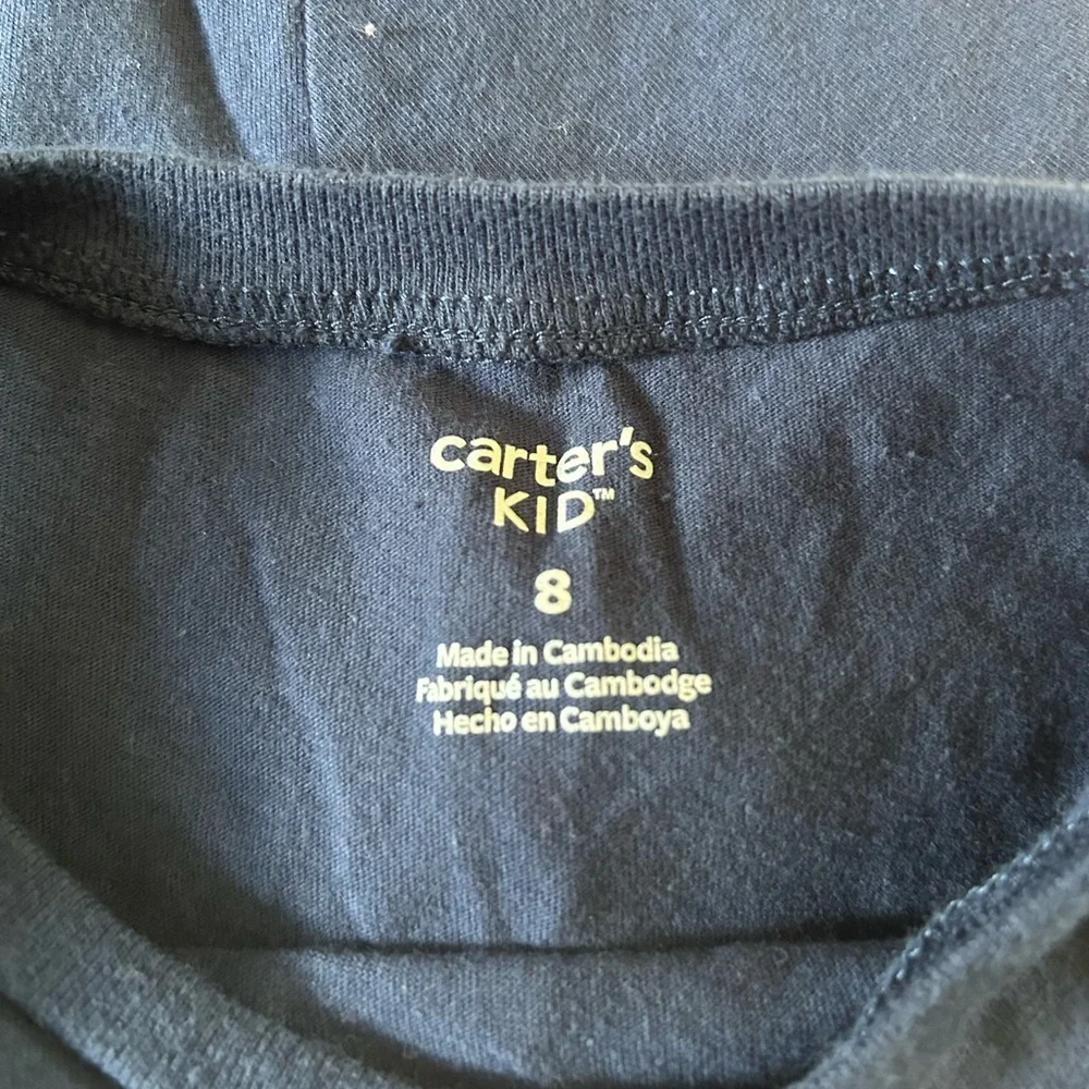 Matching Carters size 8 and a 14.  Vacation shirts for siblings!
